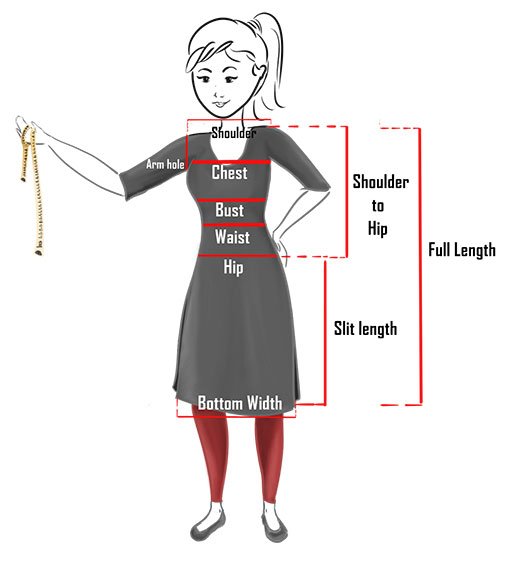 kurti size guide
